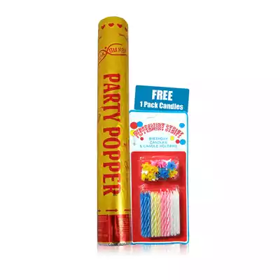 Party Popper China (Free 1 Pack Candle)