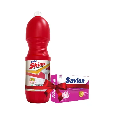 Shinex Tiles & Ceramic Cleaner (Free Savlon Mild Soap 75 gm)