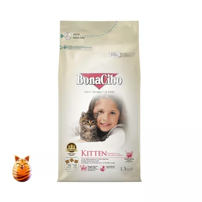 Bonacibo Cat Food Kitten Chicken With Anchovy & Rice