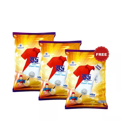 Rok Shuvro Detergent Laundry Wash 1 kg (Buy 2 Get 1 Free)
