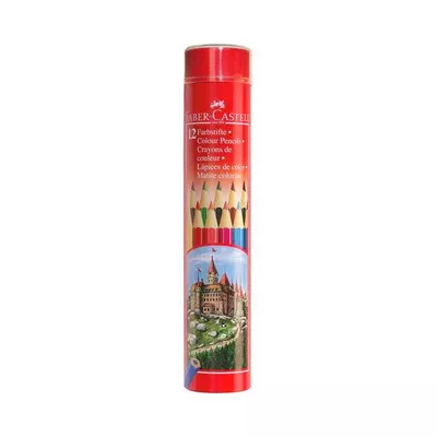 Faber Castell Long Color Pencil Round Tin