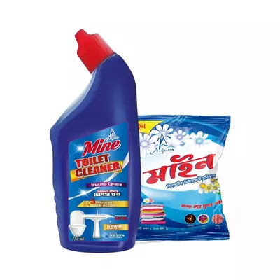 Mine Toilet Cleaner (Free Mine Detergent 200 gm)