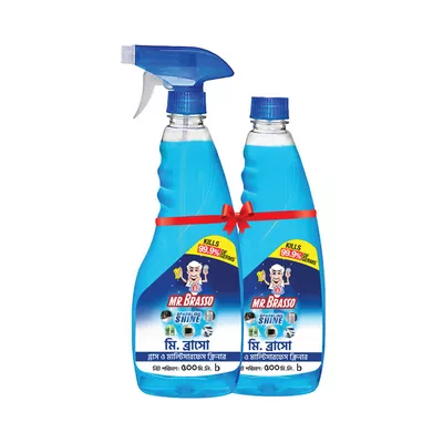 Mr. Brasso Glass & Multisurface Cleaner 500 ml Spray (Combo Pack)