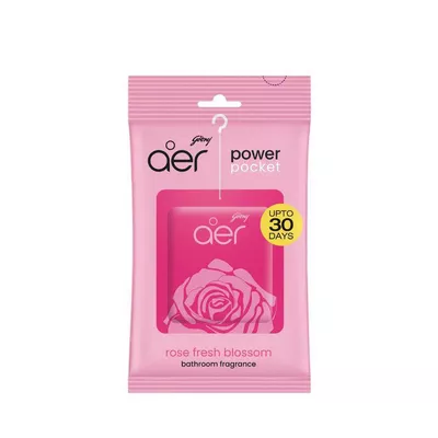 Godrej Aer Power Pocket Bathroom Fragrance Rose Fresh Blossom