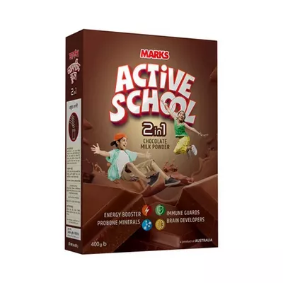 Marks Active School 2 in 1 Chocolate Milk Powder