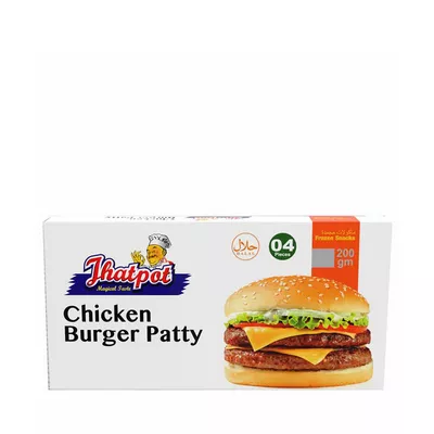 Jhatpot Chicken Burger Patty 4 pcs