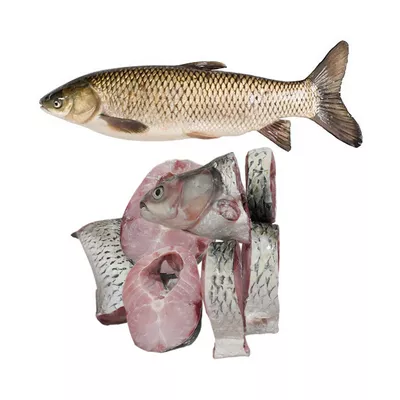 Grass Carp Fish After Cutting ±50 gm