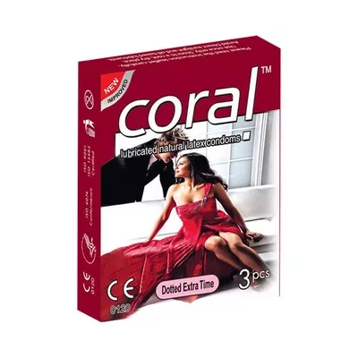 L7 Coral Extra Dotted Condom (Width 52 ± 2 mm)