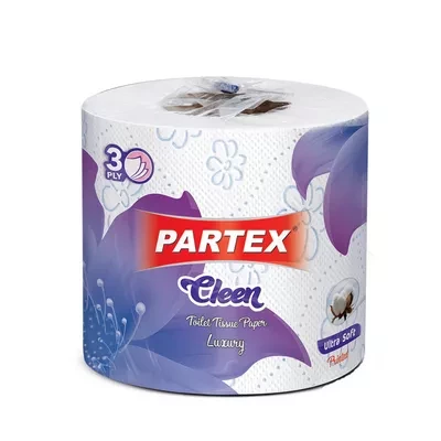 Partex Cleen Toilet Tissue Paper Luxury (3 Ply)