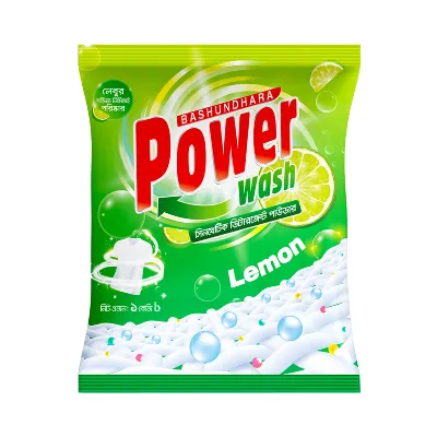 Bashundhara Power Wash Lemon Detergent Powder