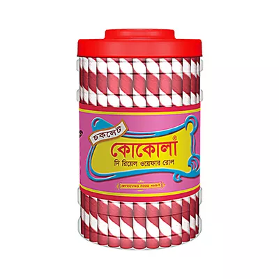 Cocola Chocolate Wafer Roll Jar