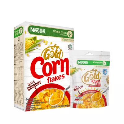 Nestle Gold Corn Flakes Breakfast Cereal (Free Cornflakes 70 gm)